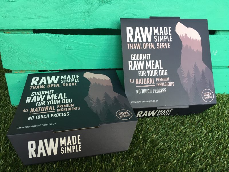 raw dog food packaging