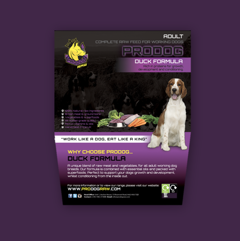 dog food packaging